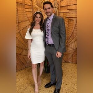 White off the shoulder dress